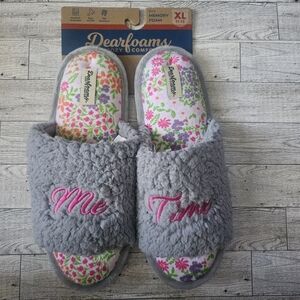 Womens Dearfoams Slippers "Me Time" Size XL (11-12)